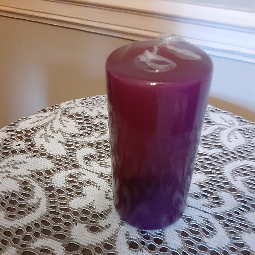 Black Cherry Scented 6" Pillar Candle